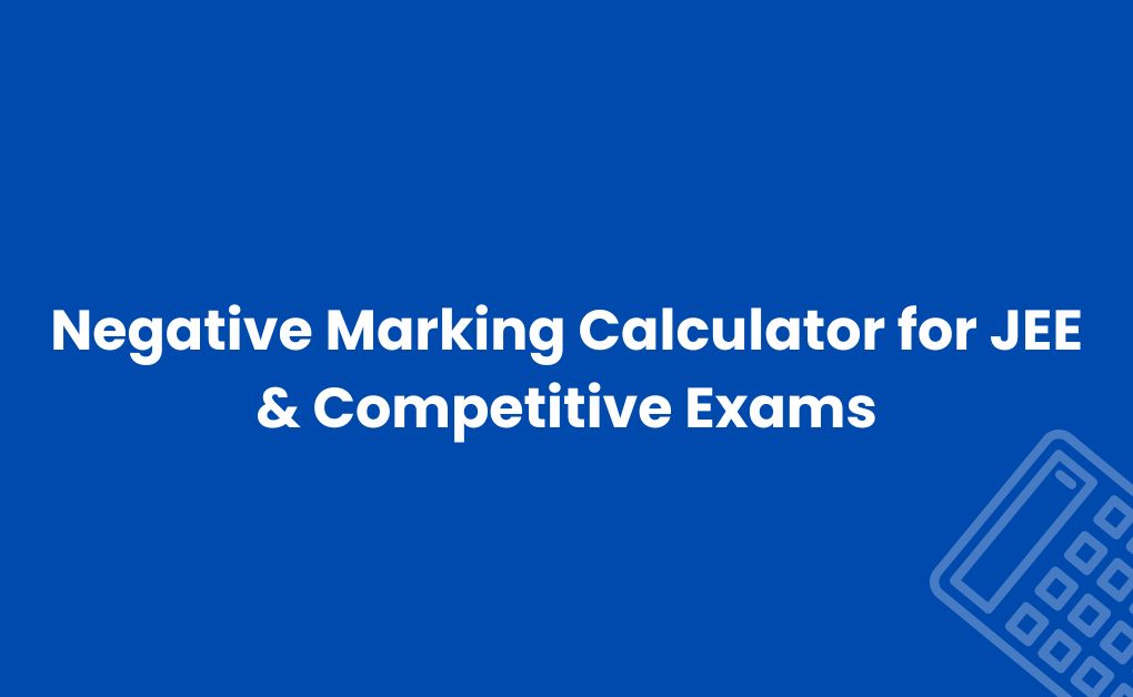 Negative Marking Calculator